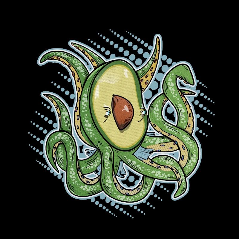 Avocado with tentacles