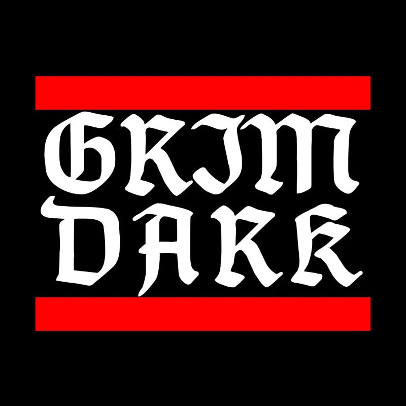 GRIMDARK white letters