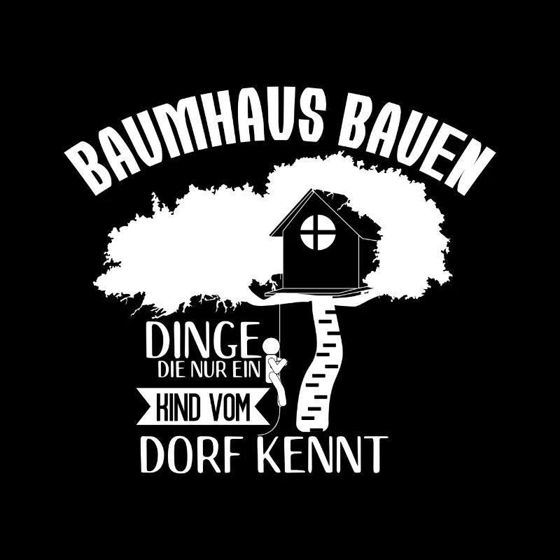 Baumhaus bauen Kinder vom Dorf Jugend Spaß