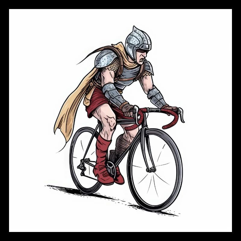 Road Warrior - Vikinger Krieger Rennradfahrer