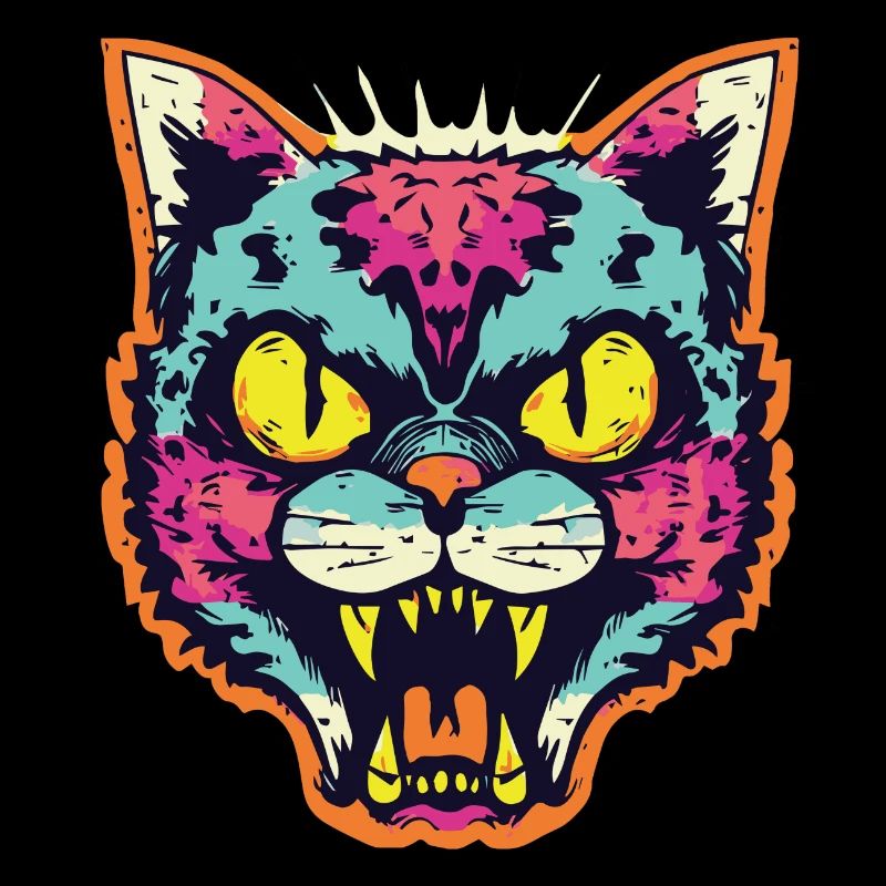 Horror Scary Zombie cat