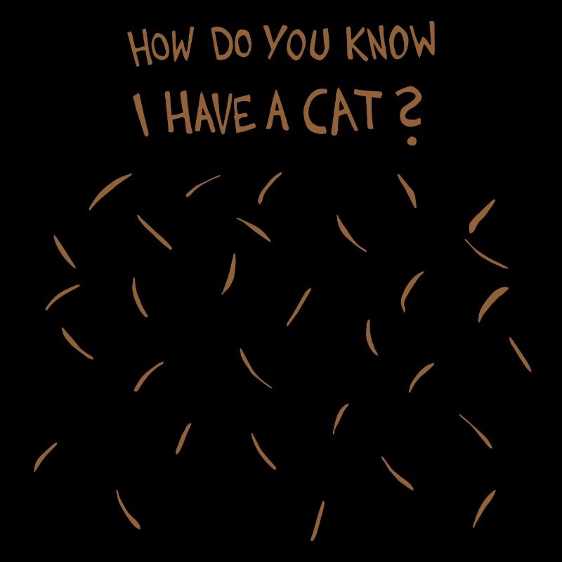 Comment savez-vous que j’ai un chat (poils de chat brun)