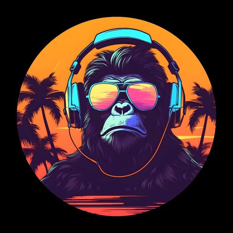Synthwave DJ Gorilla