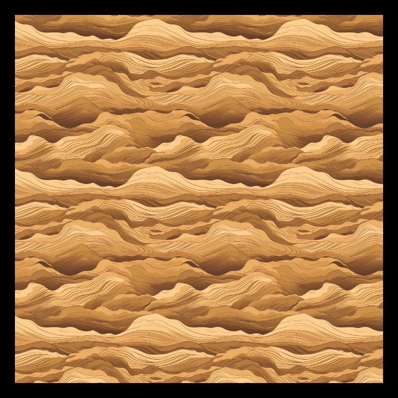 Desert Seamless Pattern Sand Sahara Dunes Arabic