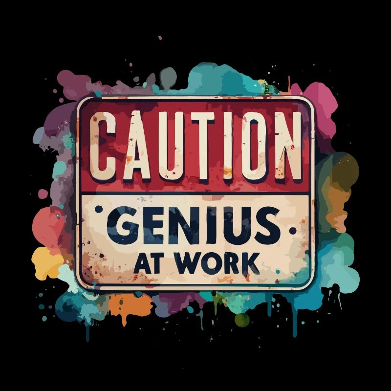 CAUTION Genius at work