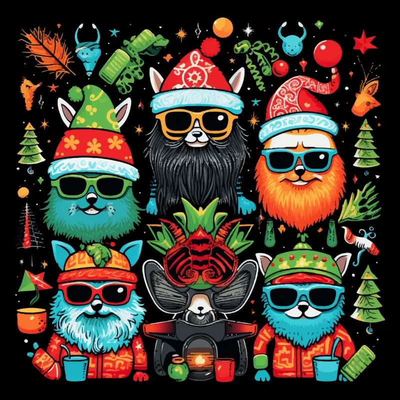 Pull de Noël moche -