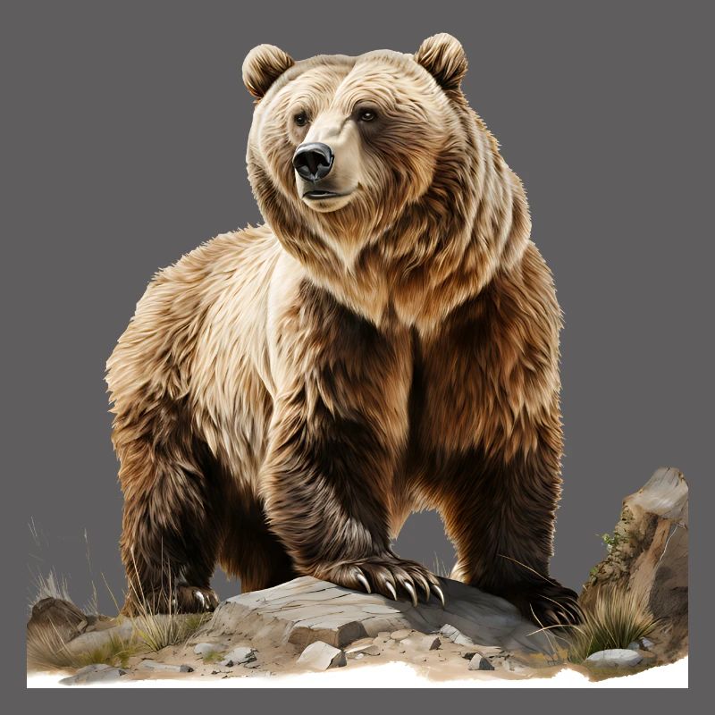 Brown bears are large, formidable predators