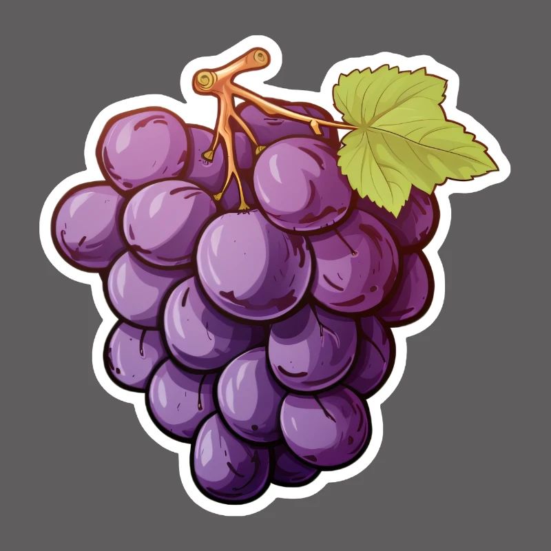 Weintraube oder dunkle Rebe