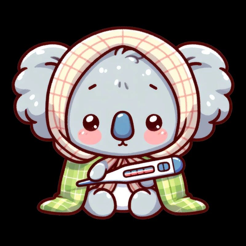 A cute sick koala bear