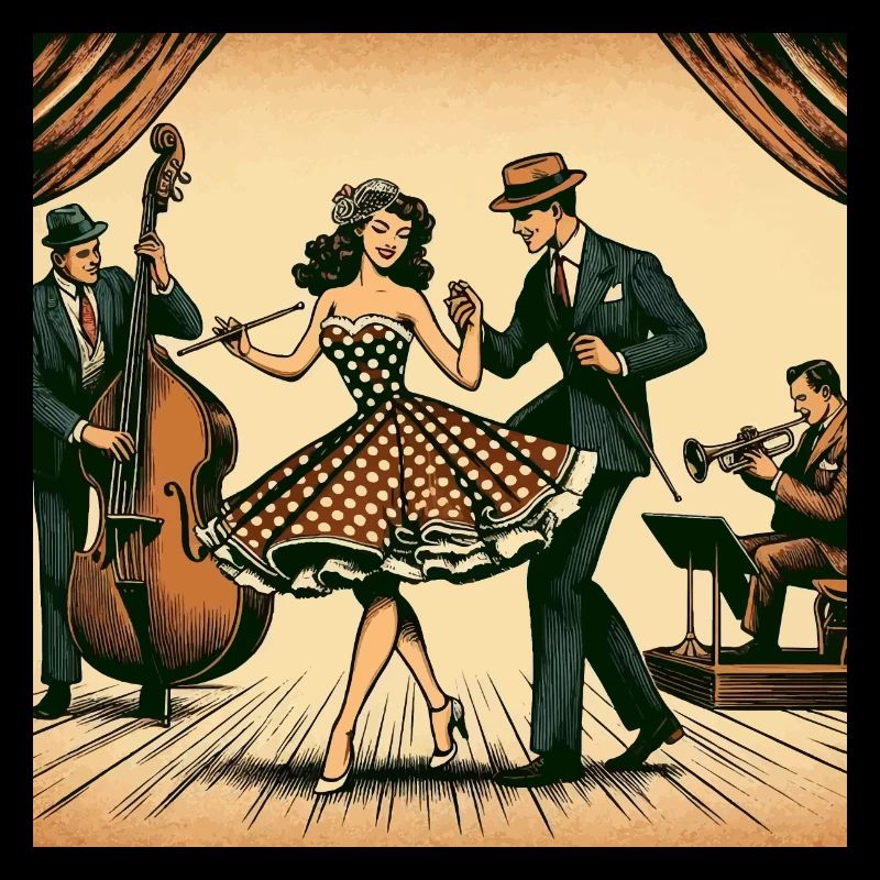 Retro dance performance