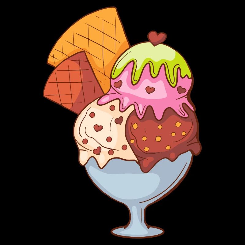 Crème glacée, crème glacée, crème glacée, crème glacée, boule, crème glacée, sundae