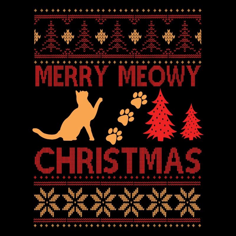 Chats mignons pull de Noël
