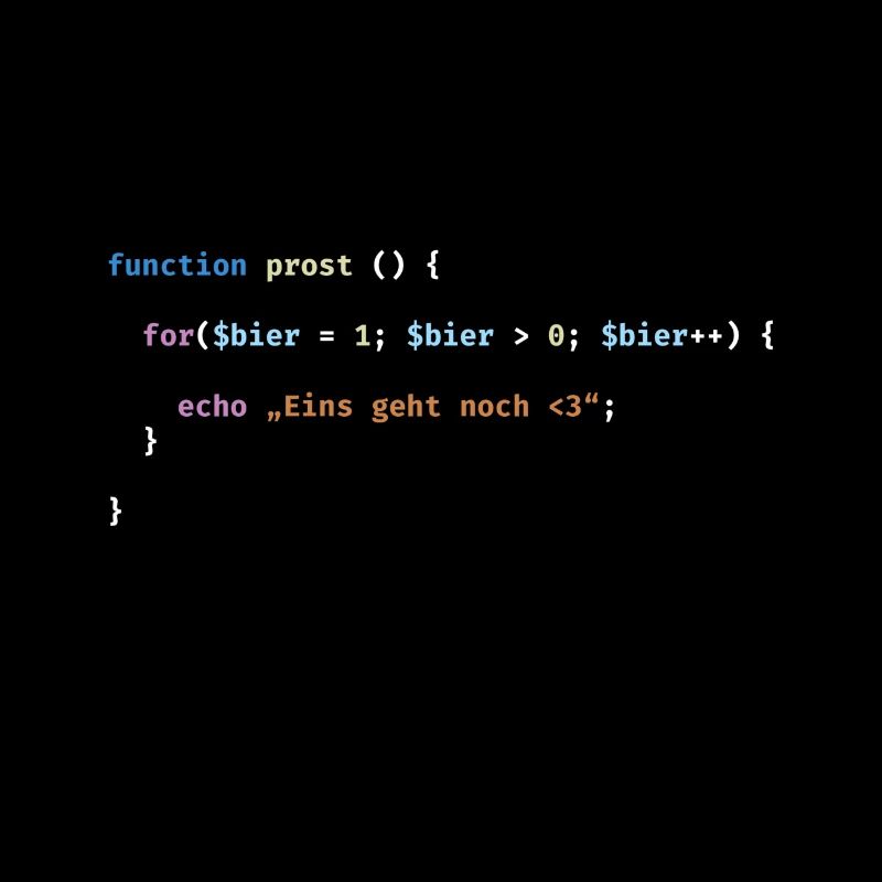 Prost Bier Nerd Code Geschenk