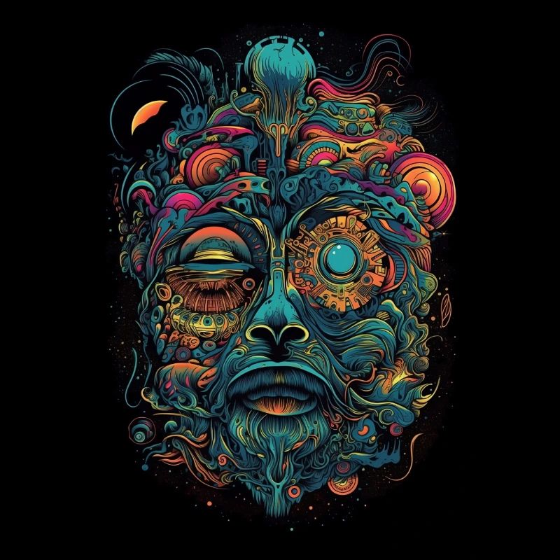 Trippy Explosion - Psychedelic Motif