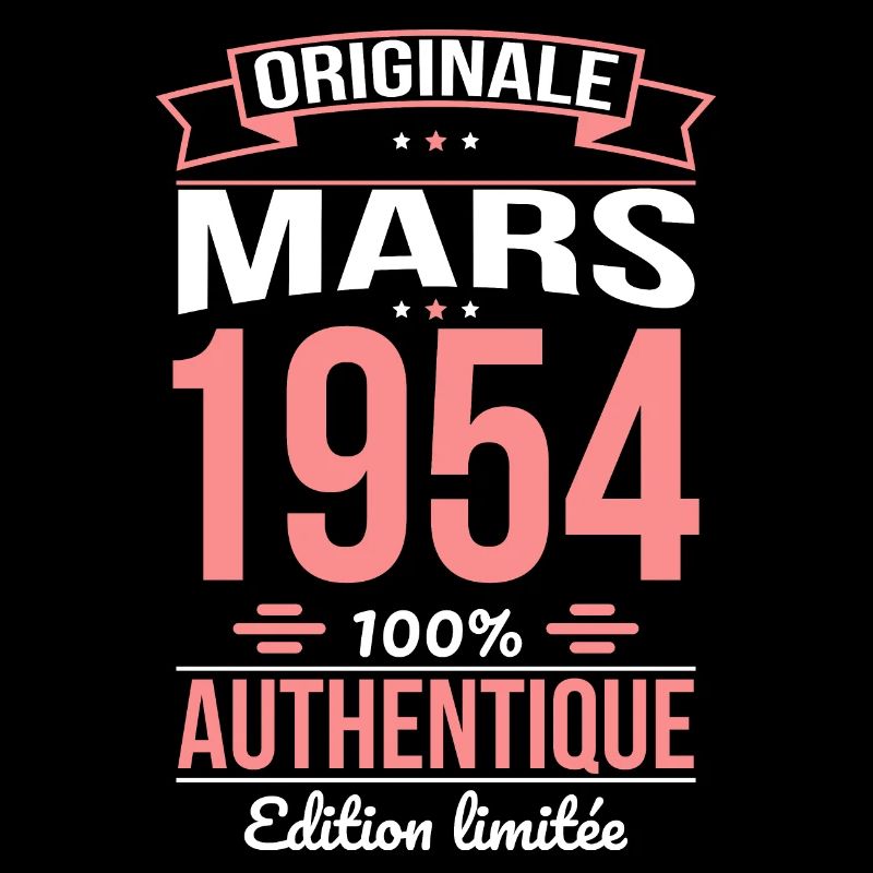 Anniversaire 70 ans - Originale - Mars 1954