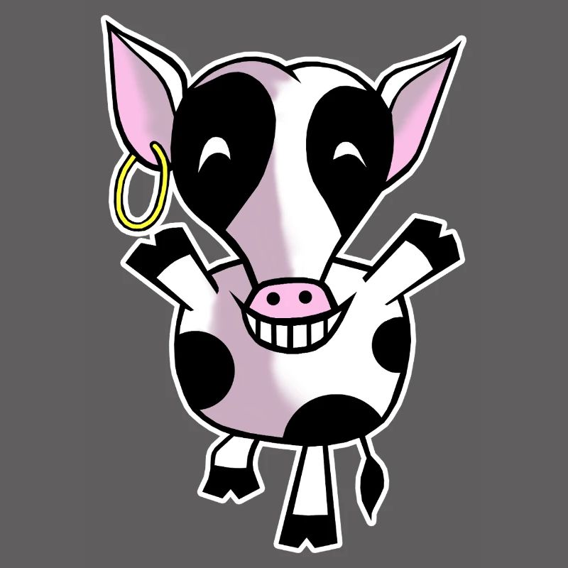 Vache heureuse