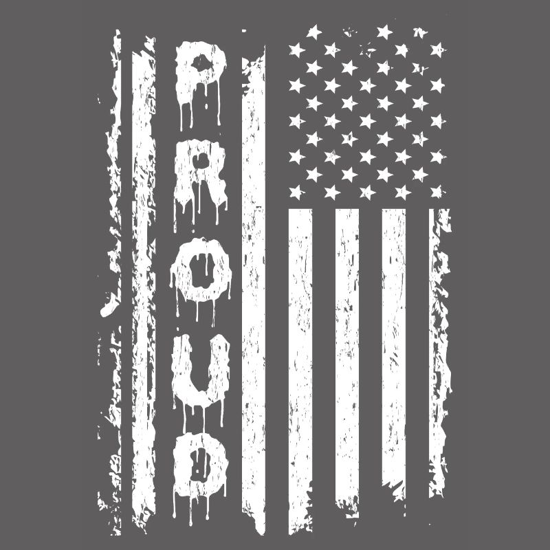 American Flags and Text Graphics