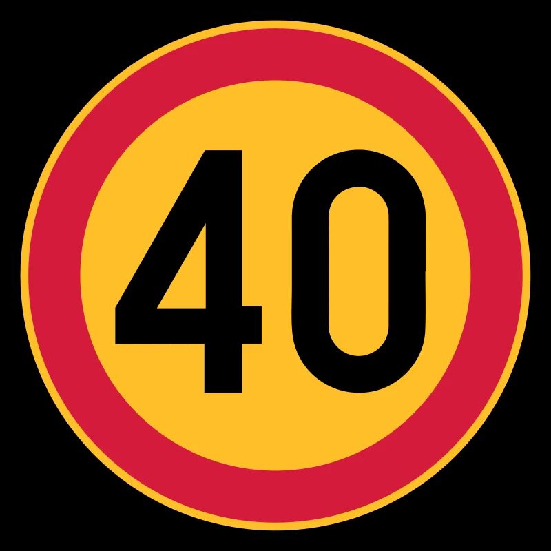 40 limite / limite de vitesse