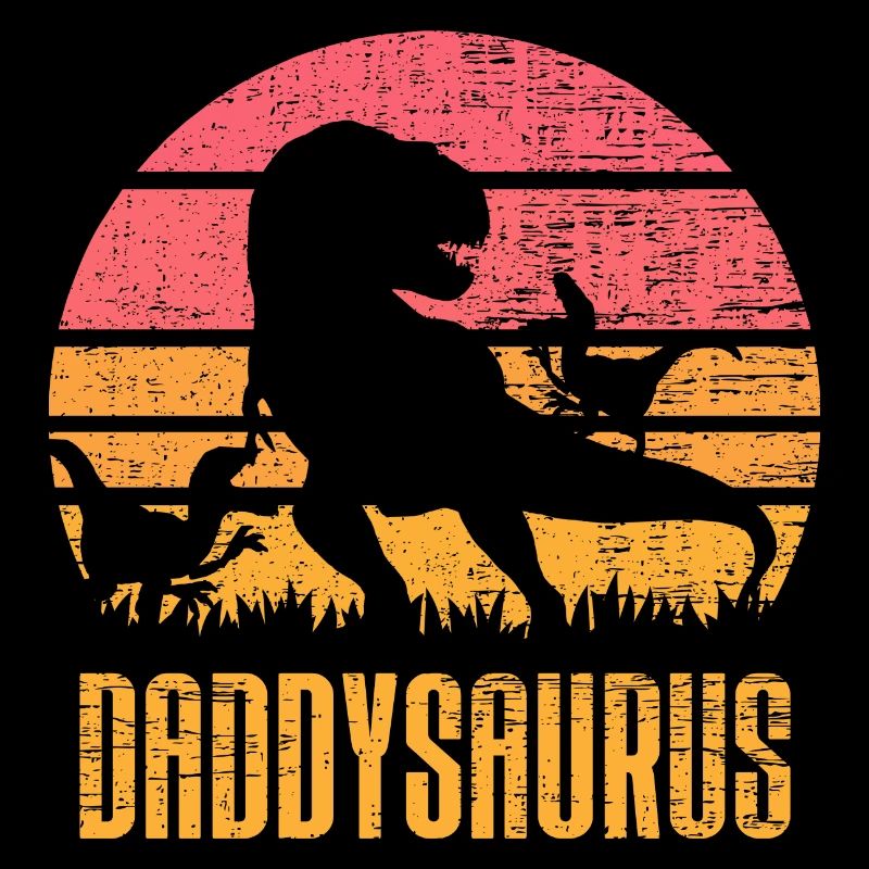 Daddysaurus T Rex Dinosaurier Papa Dino 2 Kinder
