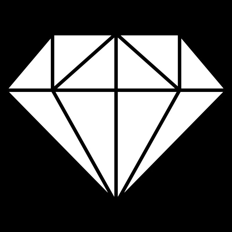 Diamond in white