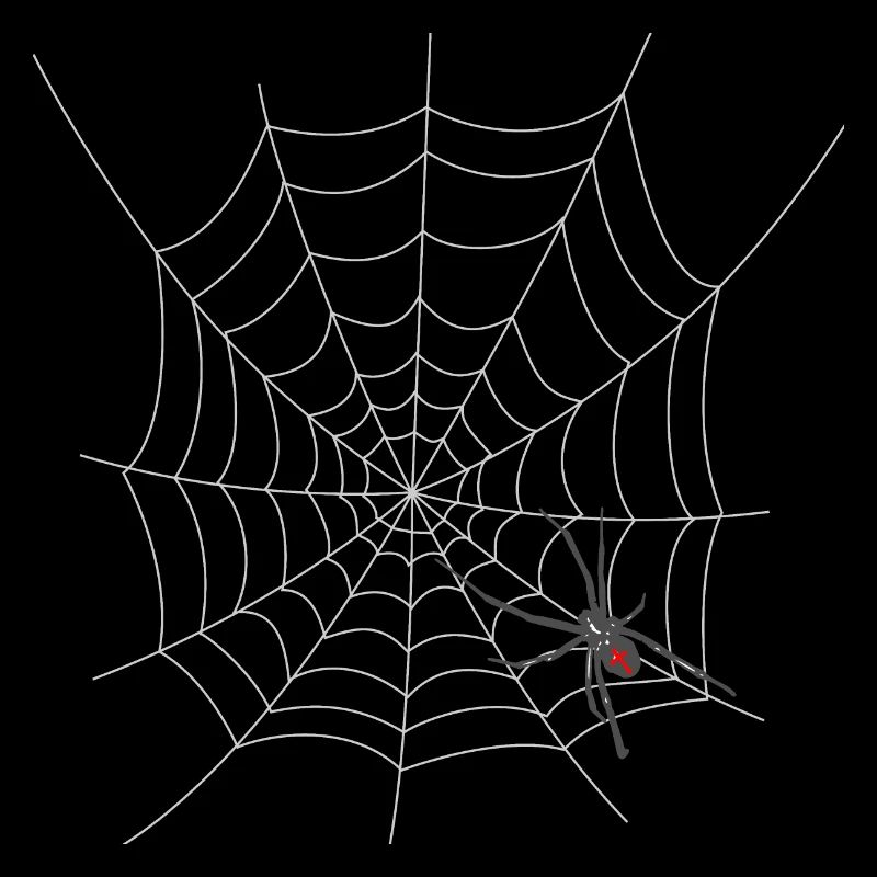 Halloween spider web with spider