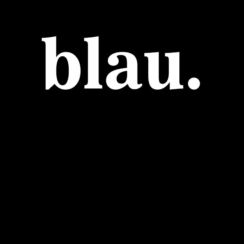 Wort blau, Farbe