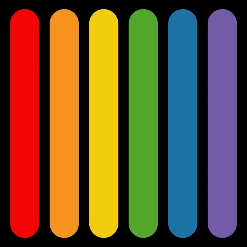 Regenbogen Staebchen