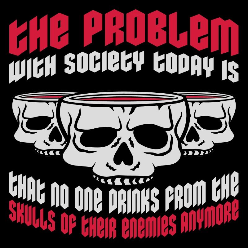 drinks from enemies skulls