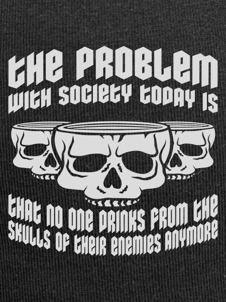 drinks from enemies skulls