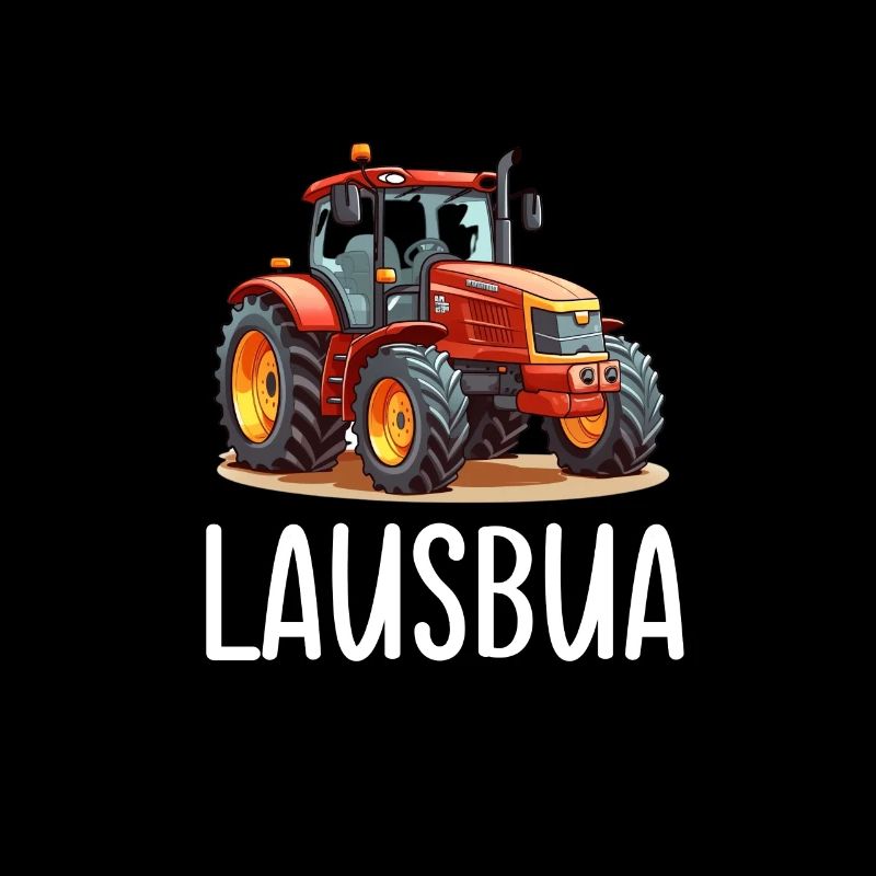 Lausbua Traktor Bayerischer Dialekt Herren