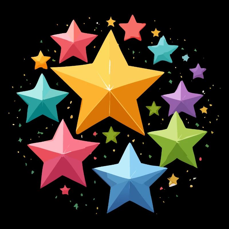 bunte sterne, glitzern,sterne,stern