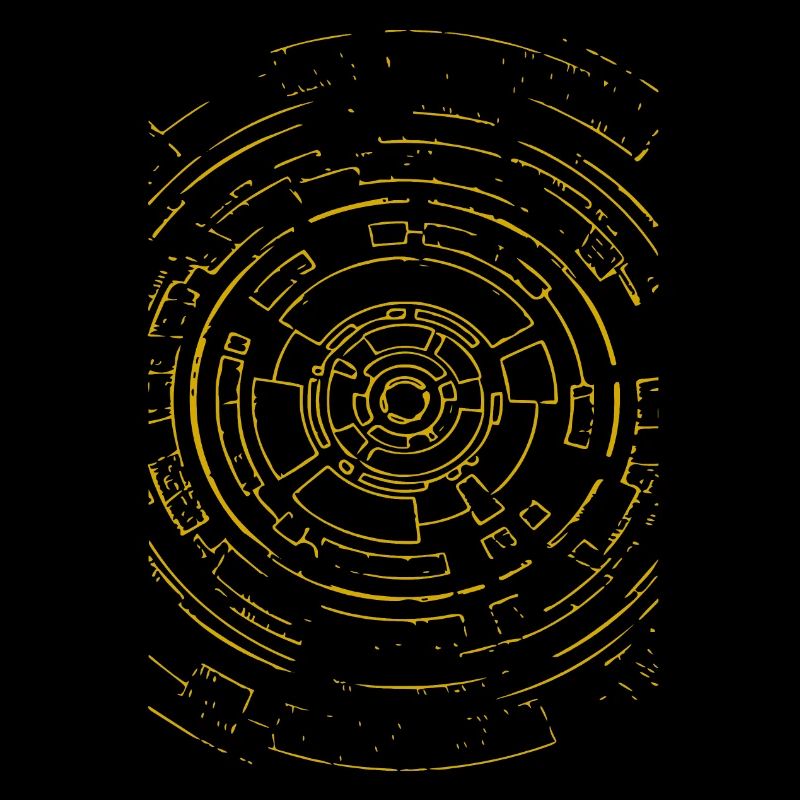 Abstract circles (yellow)