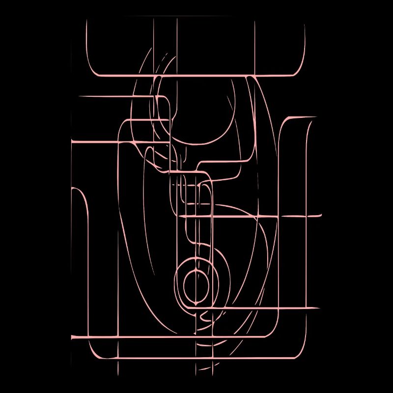 Design abstrait (rose)