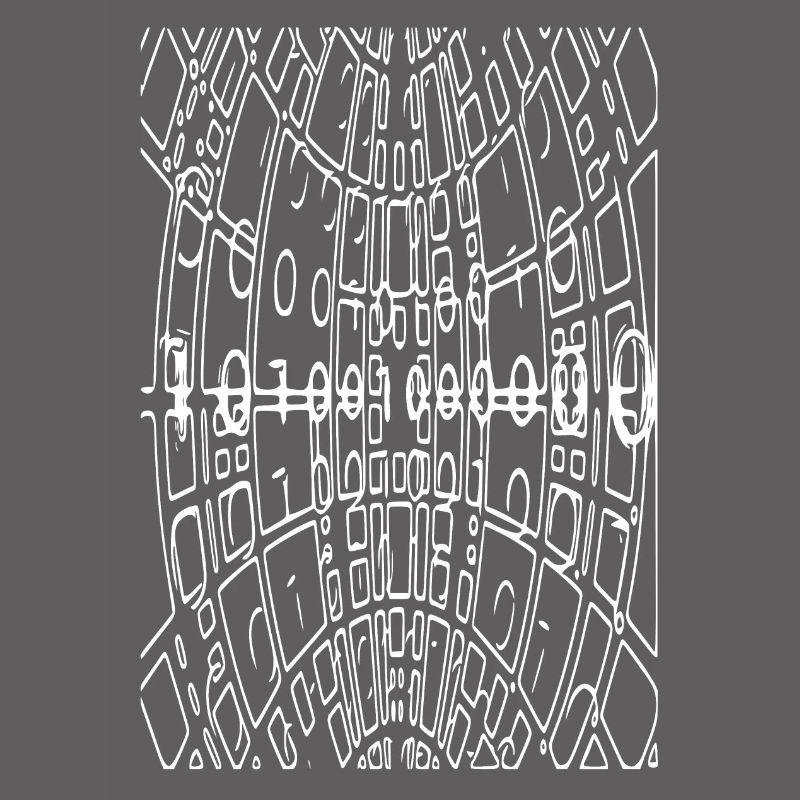 Code binaire Abstrait (blanc)