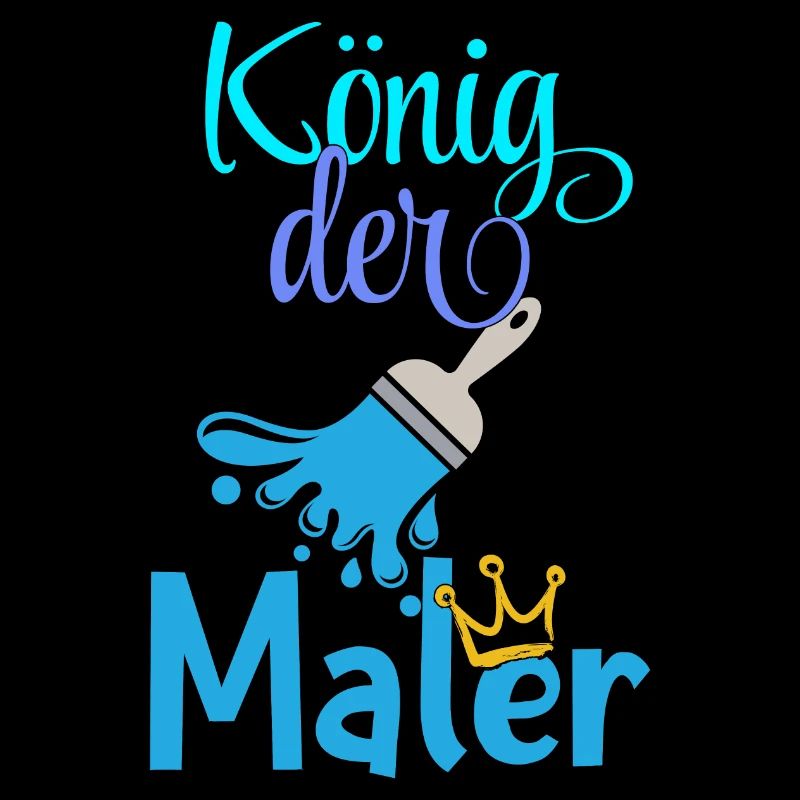 König der Maler Handwerker Beruf malen