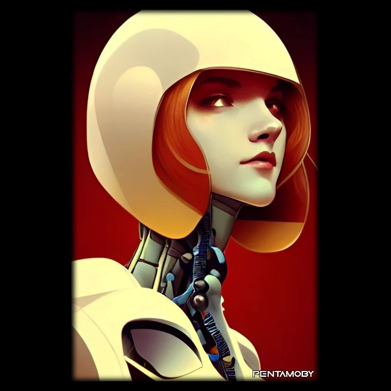 Robot Woman Future Cyborg Machine Technology