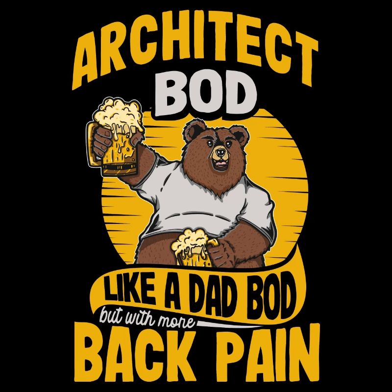 Architect Bod Like A Dad Bod Draftsman Funny
