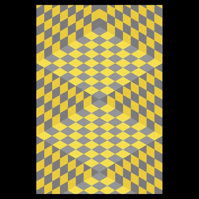 3D Chess Optical Illusion