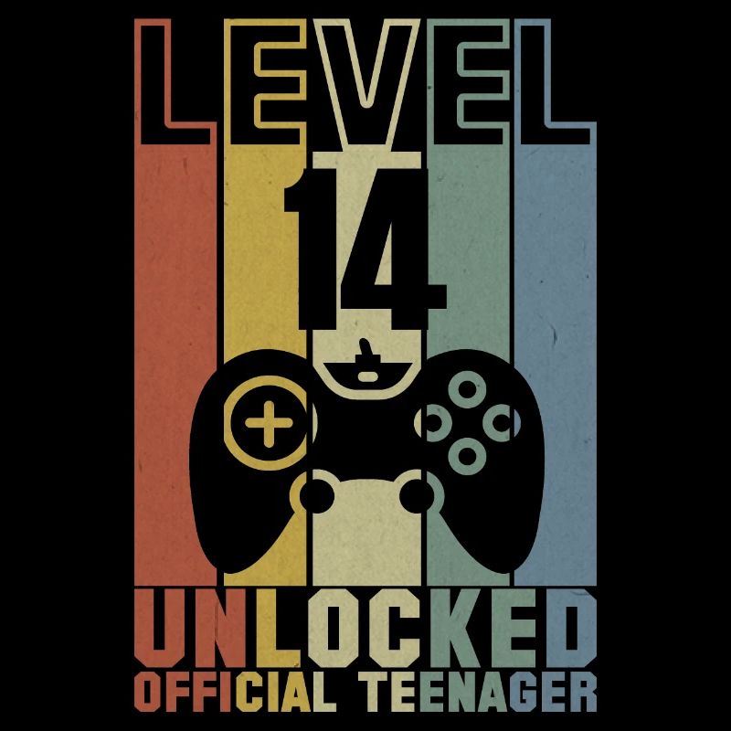 LEVEL 14 FREIGESCHALTET 14. GEBURTSTAG GESCHENK