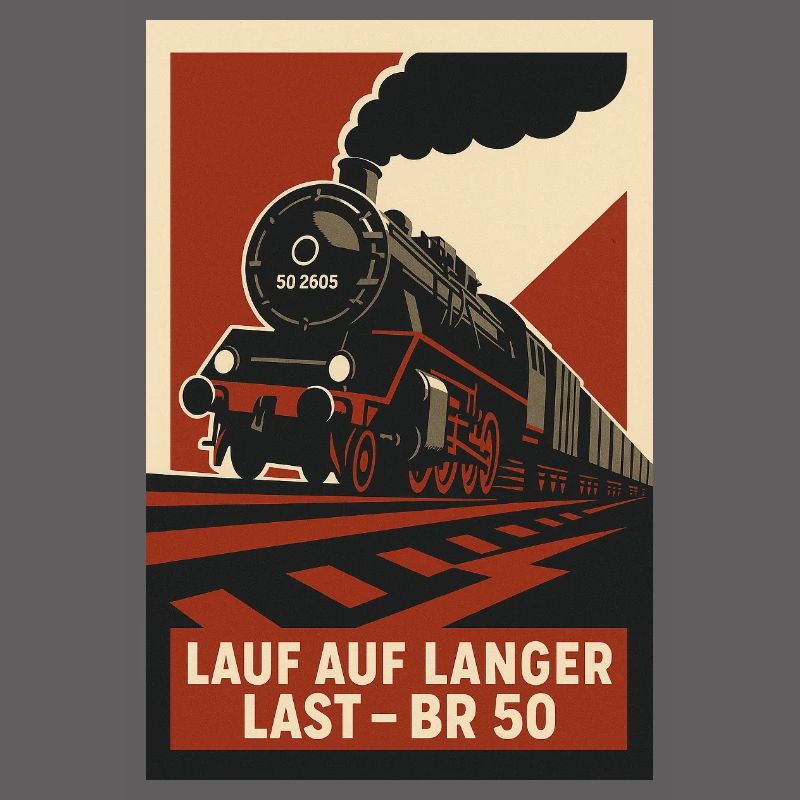 Railway Run on Long Load Freight Train
