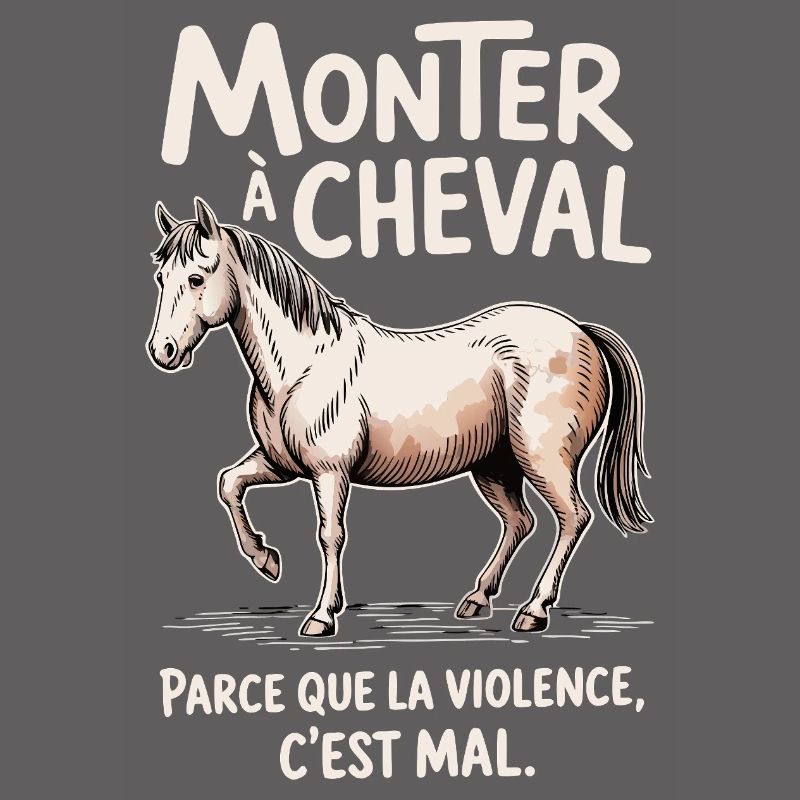 Monter à cheval, parce que la violence c’est mal