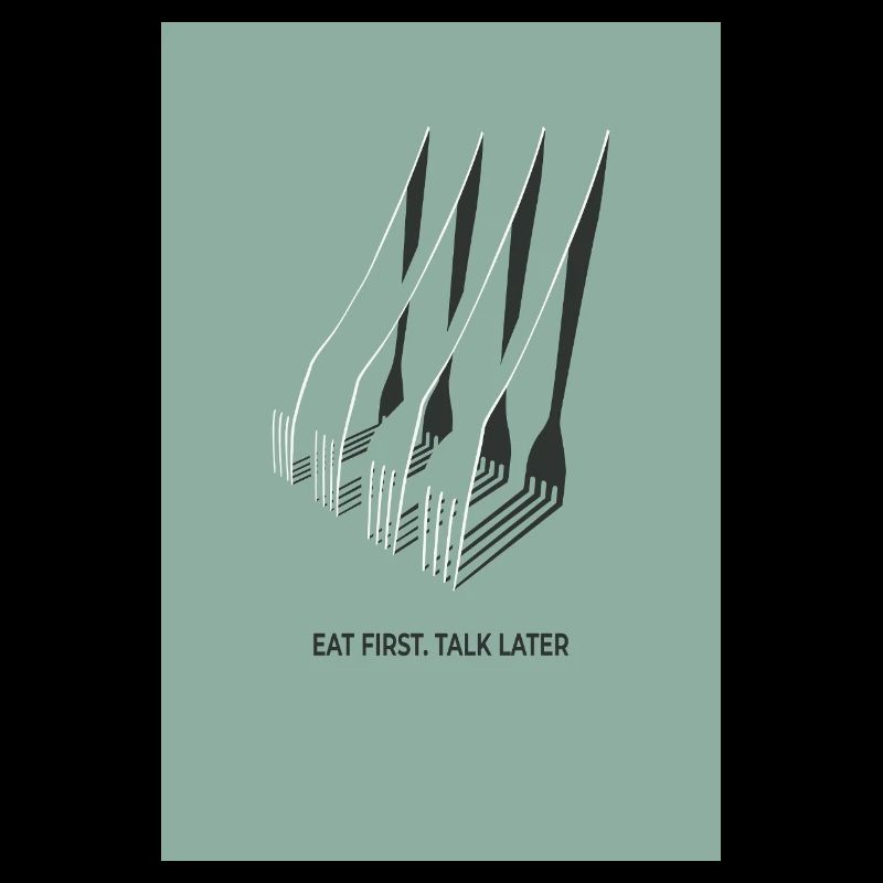 Eat First Talk Later – Skandi Kitchen Poster
