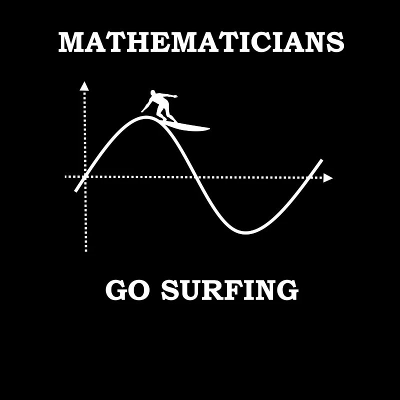 Mathematician Surfing Sinus Math Teacher Gift