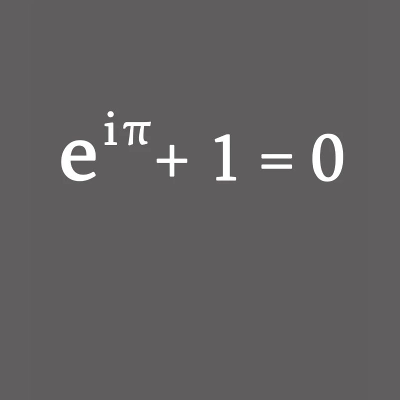 Formule d'Euler math mathématicien nerd science pi