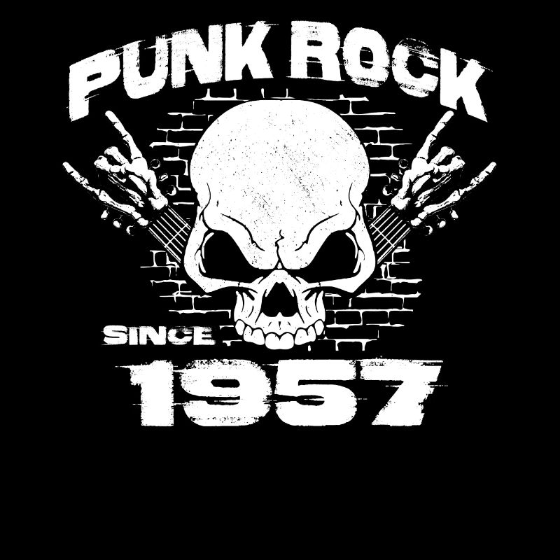 Punk Rock Since 1957 - Skull Rock Hands 67th
