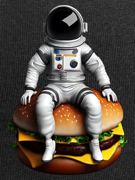 Astronaute spatial Cheeseburger
