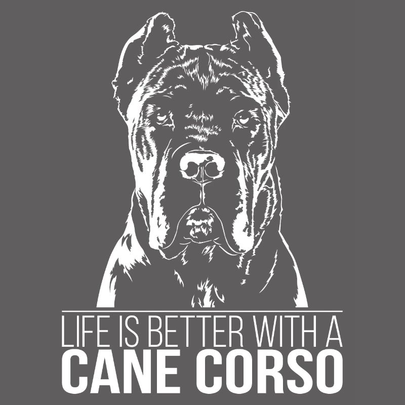 CANE CORSO life is better Hunde Spruch Wilsigns