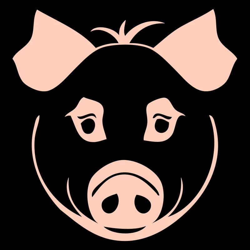 Schwein im Comic Stil