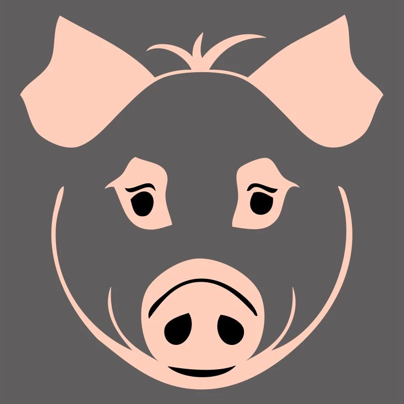 Cochon dans le style comique