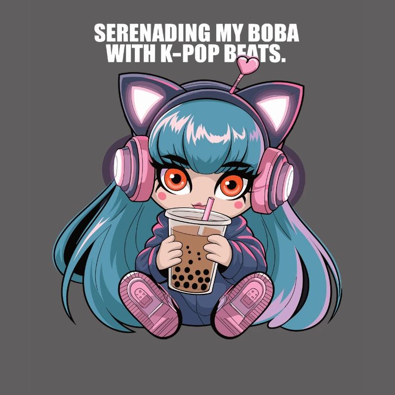 K pop and bubble tea